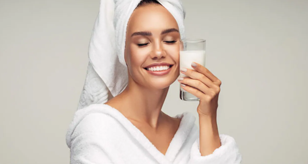 Is it good to apply raw milk on face