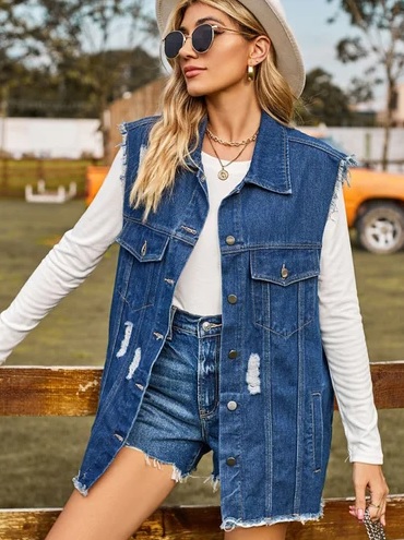How to style a denim vest ?