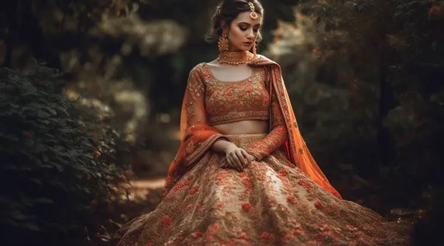 How to style a ghagra ?
