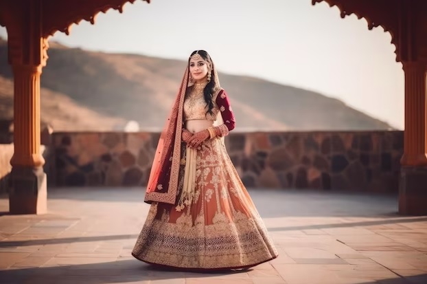 How to style a ghagra ?