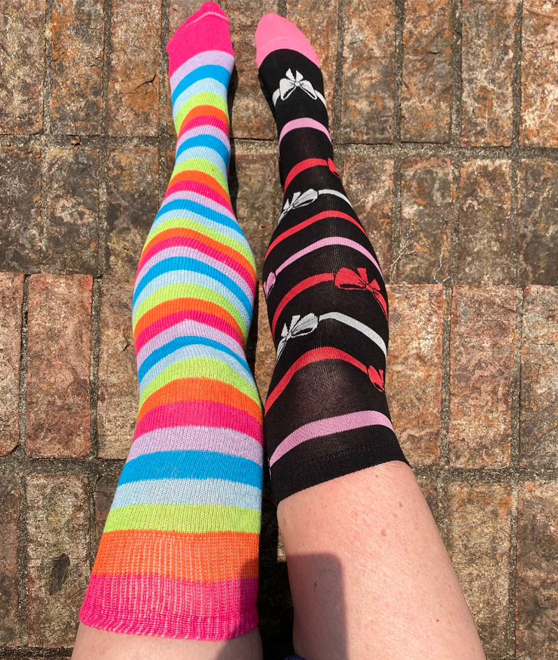 How to style mismatched socks