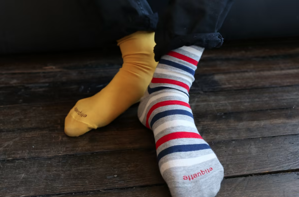 How to style mismatched socks