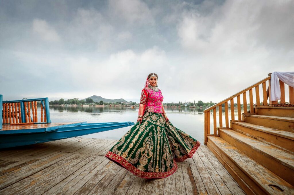 How to style a ghagra ?
