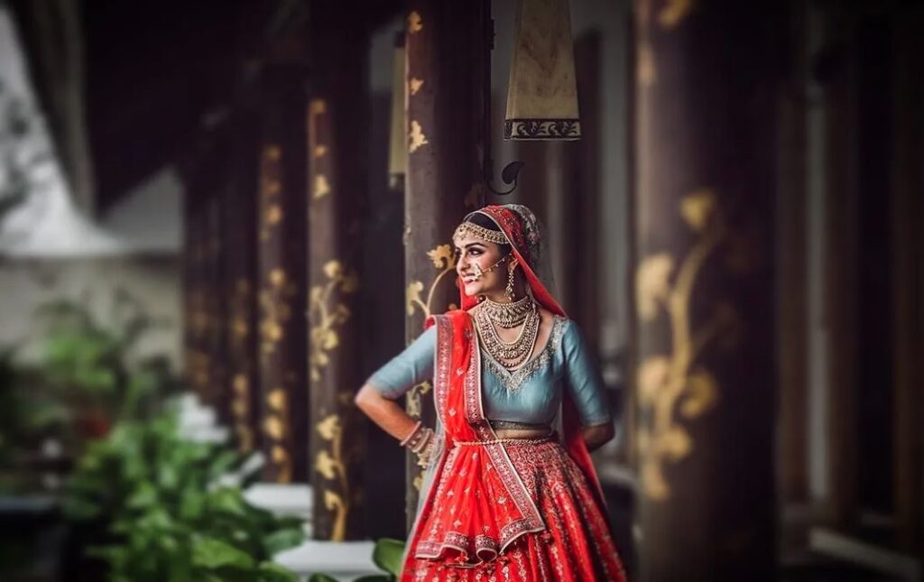 How to style a ghagra ?