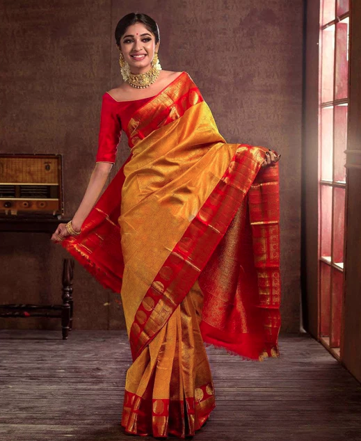 How to style kanjivaram saree