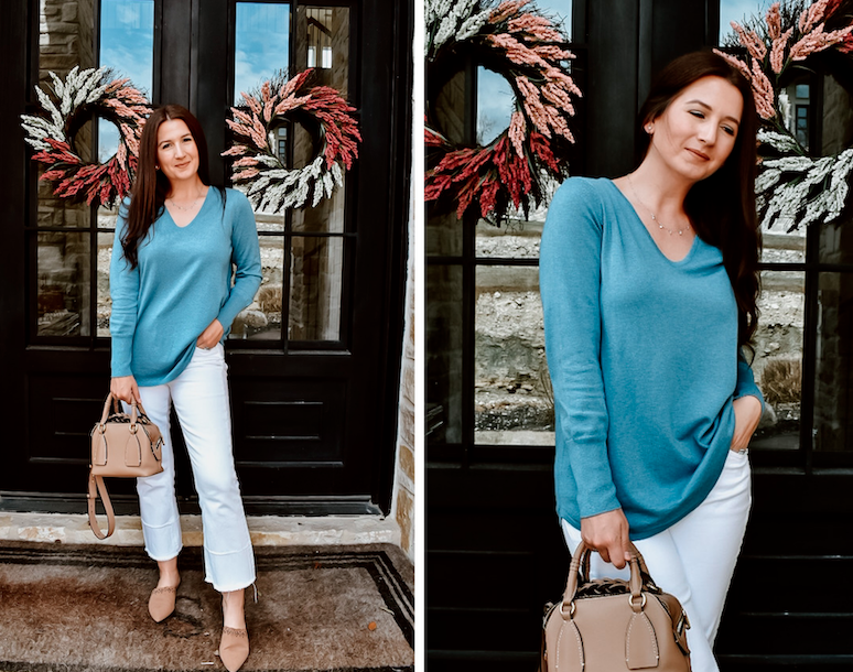 How to style a V-neck