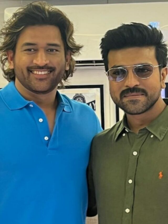 “Ram Charan and MS Dhoni’s Surprise Meet-Up”